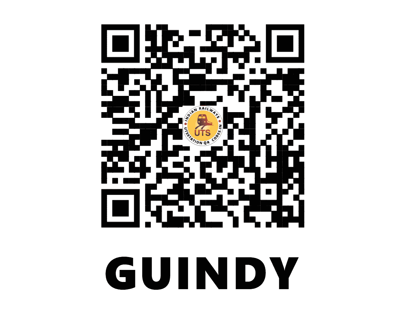 UTS QR Code for GUINDY - GDY (SR - TAMIL NADU)